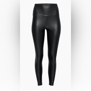 Wilfred black faux leather leggings
